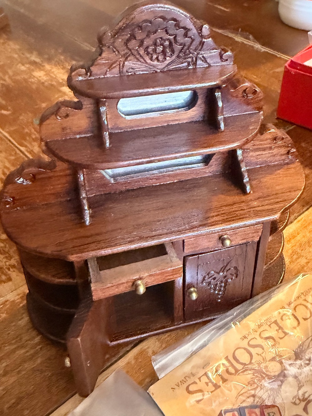 Vtg  Dollhouse Furniture Bedroom/Dining Set - Picture 3 of 12